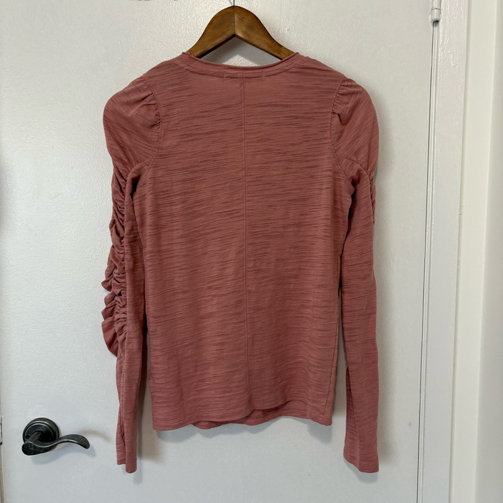 FP Ruched Sleeve Top XS - Picture 4 of 10